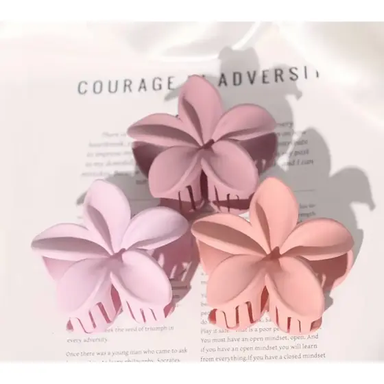 3 Presilhas de flor candy color combinação de grampos moda chic para cabelo multiestilo adequado para uso diário