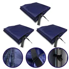 Lateral De Fechamento Parede Removível Para Tenda Gazebo 3x3 Cor Azul 3 Unidades