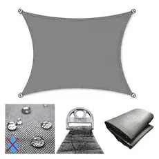 Tela Impermeável Toldo Sombreamento Decorativo Cor Cinza 3x2 Metros