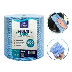 Pano Multiuso Para Limpeza Estilo Perfex - Rolo 20X240 com 600 Panos