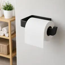 Suporte Papel Higiênico Adesivo para cerâmica ou armário Banheiro Sem Furar Forte