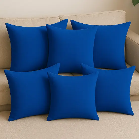 10 Capas De Almofadas 45x45 Lisas Oxford Para Decoração