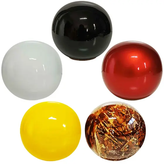 Esfera Bola Decorativa de Cerâmica Amarela Preta Vermelha colors Tamanho Grande