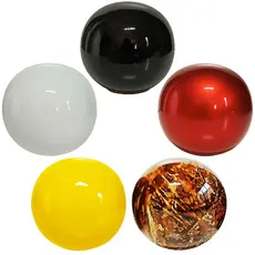 Esfera Bola Decorativa de Cerâmica Amarela Preta Vermelha colors Tamanho Grande