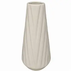 Vaso decorativo para sala centro de mesa Cerâmica Branco Lisboa Flores permanentes