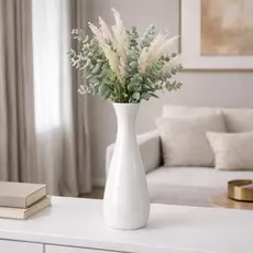 Vaso decorativo de Cerâmica Líbano Grande Branco