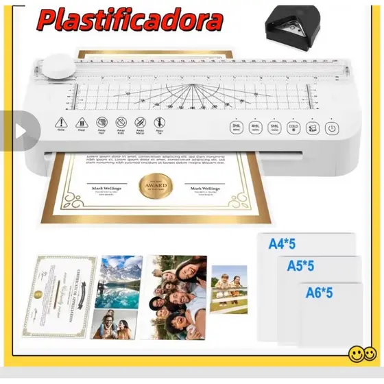 Kit laminadora plastificadora e refiladora
