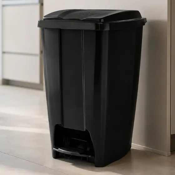 Lixeira com Pedal 40 litros em Plastico Reforçado Multiuso Cozinha Banheiro ECO Nature