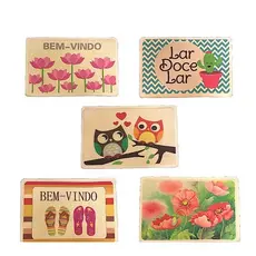Tapete Capacho Estampados Bem Vindo Porta Sala Antiderrapante 38x58 Envio Imediato