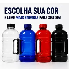 Garrafa De Água 1.8L Galão Squeeze Com Alça Academia Funcional Crossfit Esportes Livre De BPA