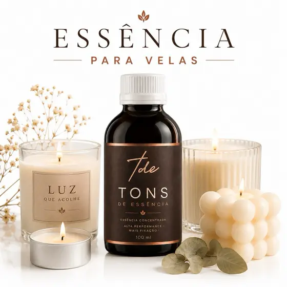 Essência concentrada Lipossoluvel para Velas aromatizadores-  Vários  Aromas 100 ML