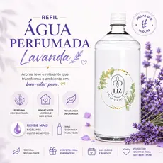 Refil Água Perfumada Lavanda Liz Aromas aromatizador odorizador de ambiente tecidos roupas Home Spray