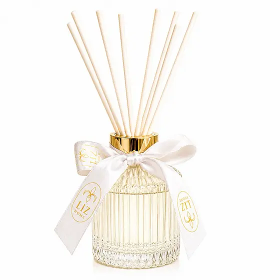 Difusor de Perfume Luxo Liz Aromas 250ml | Aromatizador de Ambientes em Vidro Premium com Varetas