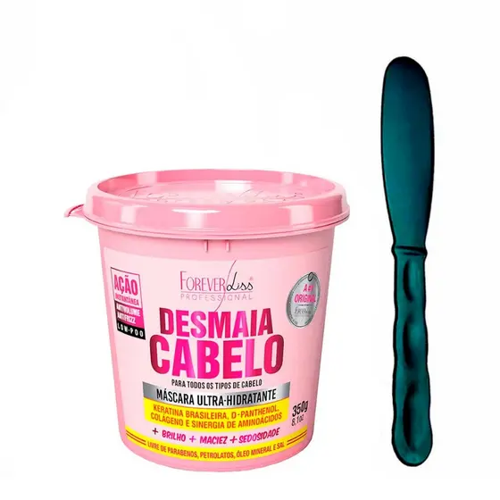 Máscara Ultra Hidratante Desmaia Cabelo Forever Liss 350g
