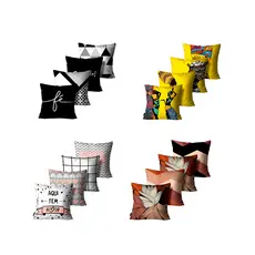 Kit 4 Capas de Almofadas Varios modelos Terracota Mdecore