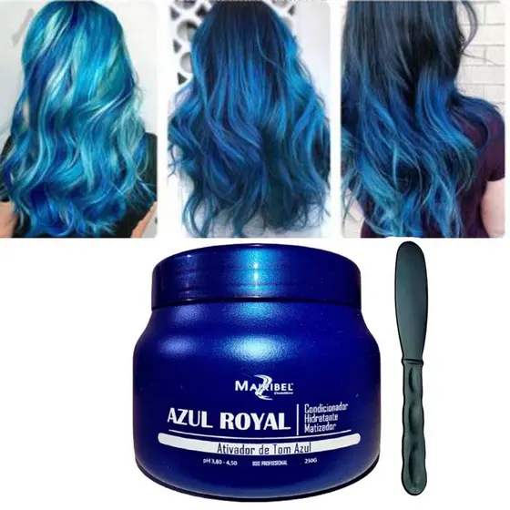 Mascara Matizadora Azul Royal Mairibel 250g Cor: Azul
