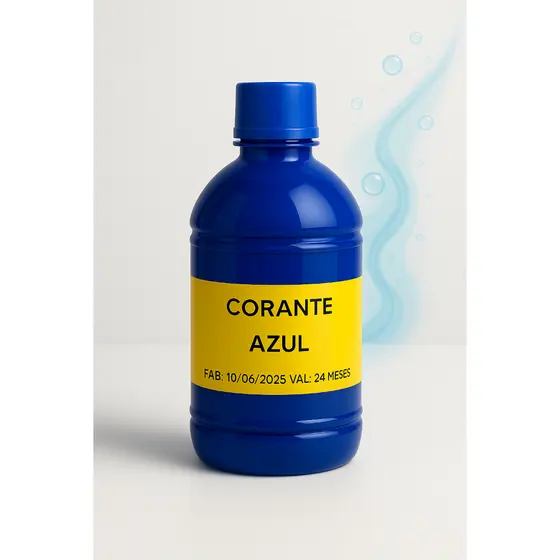 corante azul para amaciante 500ml colori até 250 litros
