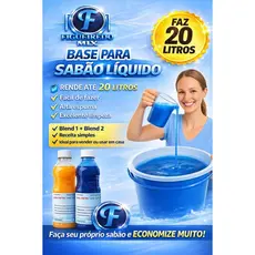 Base kit sabão líquido faz 20 litros lava roupas FÁCIL DE FAZER BLEND 1 E 2 MOMUSUNI (B.C) PREMIUM