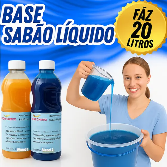 SABAO LIQUIDO CONCENTRADO PREMIUM MOMOS UNI 1L FAZ 20L ( BLEND 1 E BLEND 2 ) B.C