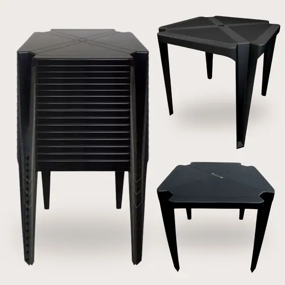 Mesa De Plástico Monobloco Perfeita Para Eventos Festas e Uso Comercial
