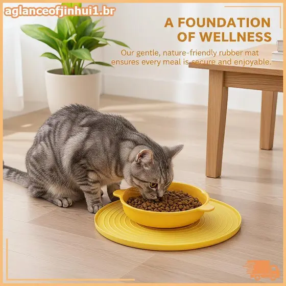 [AGBR] Tapete De Alimentação De Silicone Antiderrapante À Prova D'água , Ideal Para Manter Áreas Limpas Animais De Estim