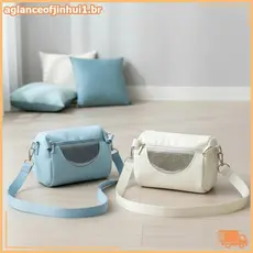 [AGBR] Gaiola Para Hamster De Estimação Bolsas Crossbody Design De Cilindro Prático Casa De Viagem Esquilo Portátil Malh