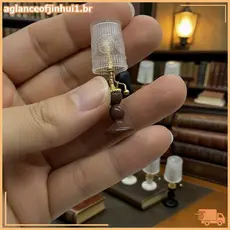 [AGBR] Abajur Em Miniatura Para Casa De Bonecas Escala 1/12 Sala De Estudo Não Brilhante [BR]