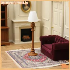 [AGBR] Lâmpada De Pé Em Miniatura Escala 1 : 12 Abajur Clássico Vintage Acessório De Casa De Bonecas Realista Para Decor