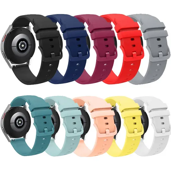 Pulseira Esportiva De 18mm 20mm 22mm Inteligente De Silicone