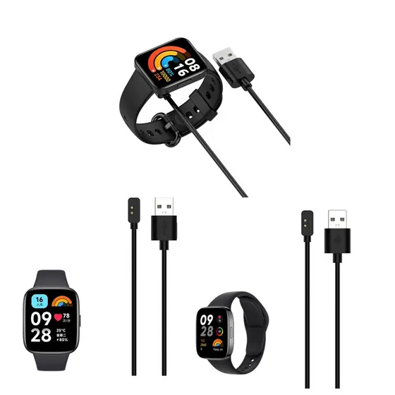 Para Redmi Watch 3 Lite Active Band 2 8 Carregador Magnético De Smartwatch Relógio Inteligente De Cabo USB