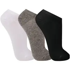 Kit 3 meias cano curto esportiva Nazinne Algodão adulto-unissex