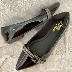 Sapatilha Feminino Bico Fino Verniz Brilho Love On Feet Shoes 34 Ao 40