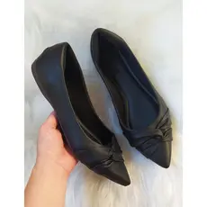 Sapatilha Feminino Bico Fino Napa Nó Lateral Love On Feet Shoes 34 Ao 40