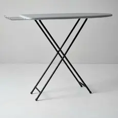 Tábua de Passar Roupa com Suporte para Ferro Retrátil e Estrutura Reforçada Tecido Térmico 4 Níveis