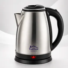 Chaleira Elétrica Inox 1,8L 1000W ou 1200W Desligamento Automático - Bule Jarra Cafeteira Elétrica Aquece Água Rápido