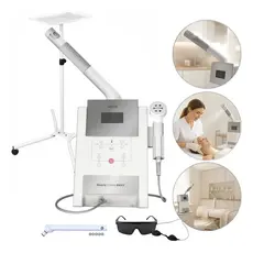 Beauty Steam Maxx + Mesa Carrinho Auxiliar - Vapor Ozônio Aromaterapia Cromoterapia - HTM