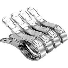 Kit 10 Prendedor De Roupa Inox Grande Forte Segurar Pregador