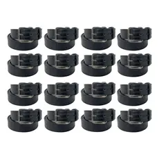 Kit 12 Cintos Preto Masculino Couro Sintético