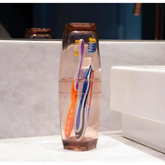 Porta Escovas De Dente Com Tampa Uz