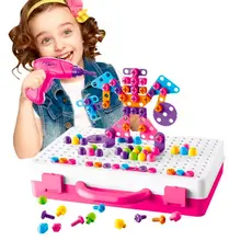 Kit Creative Montar 237 Peças com Parafusadeira Elétrica 3+ anos Promoção + Frete Grátis