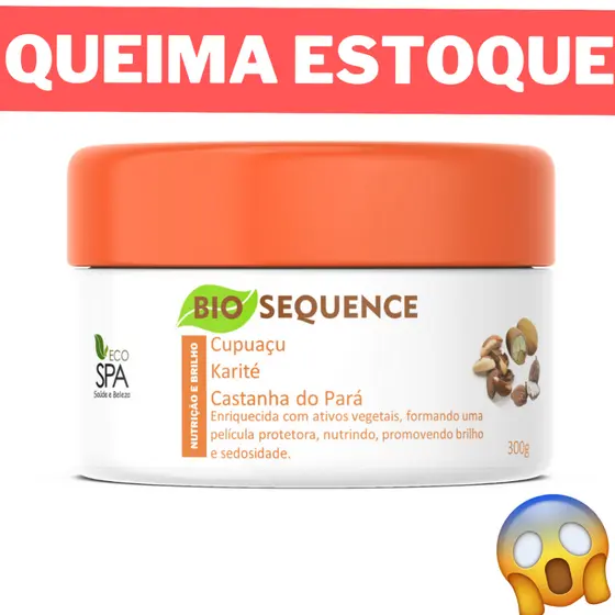 CRONOGRAMA ORGÂNICO MÁSCARA DE NUTRIÇÃO - NUTRIÇÃO E BRILHO. ECO SPA 300g