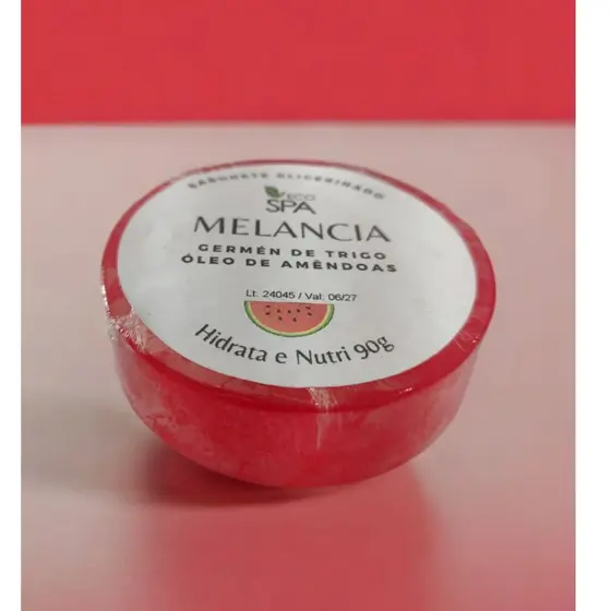 Sabonete Glicerinado de Melancia, Germen de Trigo, Amêndoas, Hidratante