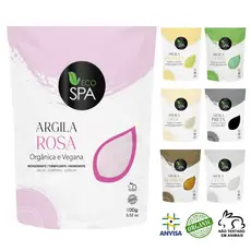 Skin Care,  argila para máscara facial, 8 cores a escolha.