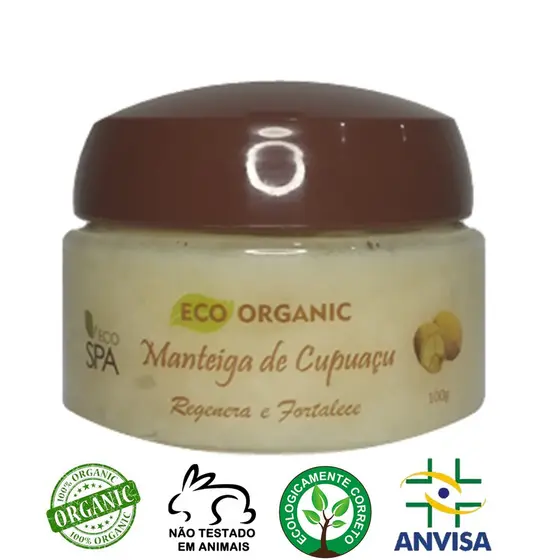 Manteiga de Cupuaçu pura orgânica e vegana