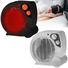 Aquecedor De Ar Elétrico Portátil 2 Em 1 Termoventilador Inverno Ar Quente Esquentador Lareira
