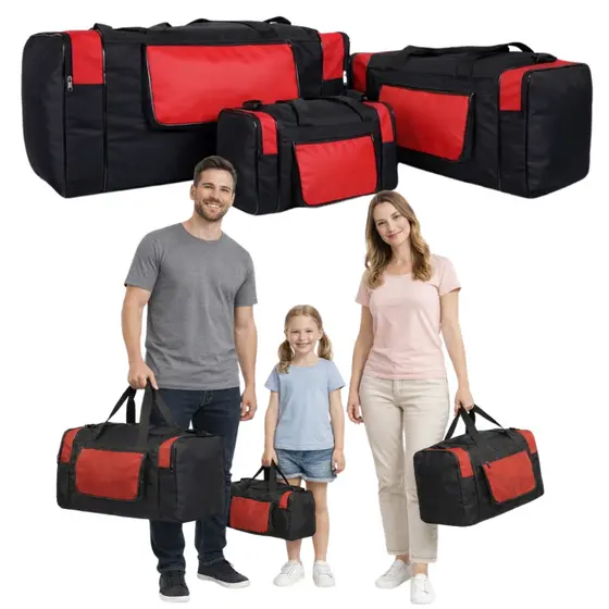 Kit 3 Mala Viagem Bolsa De Mão Mochila Grande Academia Treino Jiu Jitsu muay Thai Tênis Sacola