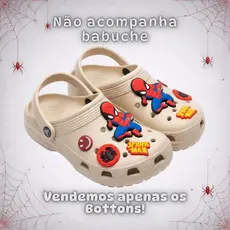 6 Enfeites Pins Bottons Personagens para Babuche Infantil