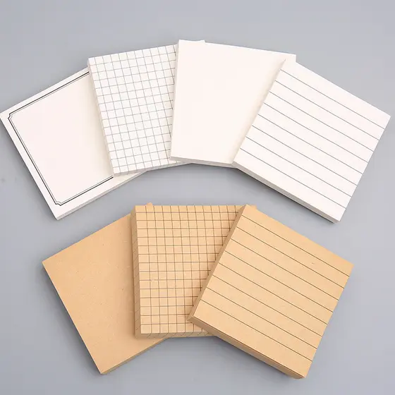 Bloco De Notas / Bloco De Notas / Papel Kraft / 80 Folhas / Colados / Material Escolar / Escritório / Papelaria