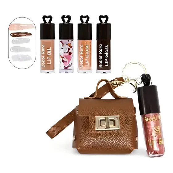 Kit Shiny Lips Kits Lip Gloss Lip Oil Bobi Rara
