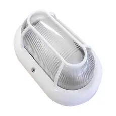 Luminária Tartaruga Externa C/ Grade 1XE27 Plastico Branca Blumenau